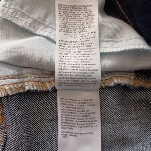 Old Navy WOW Boot-cut Dark Wash Denim Jeans Women's 10 Tall - Picture 6 of 14